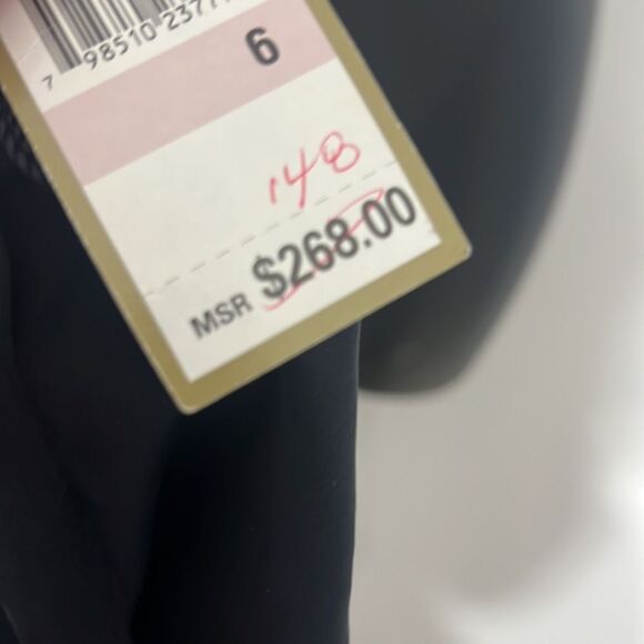 Max Studio Special Edition Silk Black Cocktail Dress NWT Size 6 - Picture 10 of 14